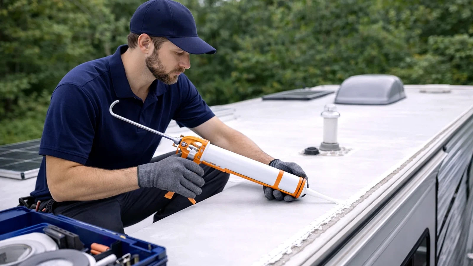RV roof service article